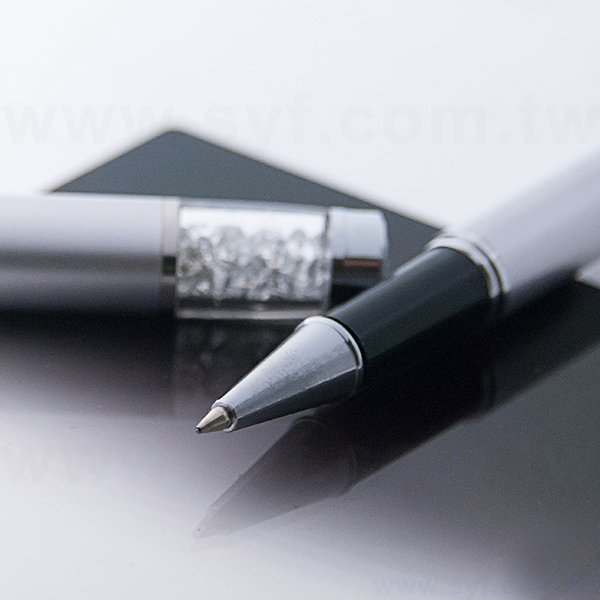 水晶旋轉式禮品筆-金屬廣告原子筆-兩種款式可選-採購批發贈品筆
